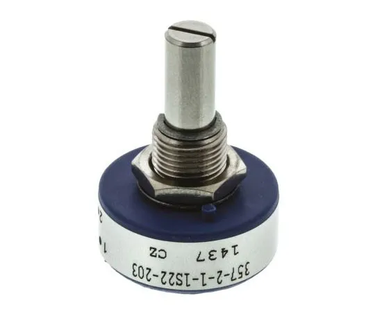 63-7560-43 Vishay 1 Gang Rotary Conductive Plastic Potentiometer with a 6.35 mm Dia. Shaft, 20kΩ, ±20%, 1W, Linear 357B2203MAB251S22