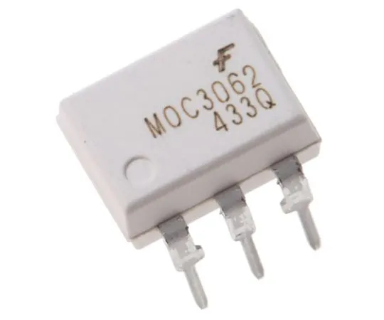 63-7670-04　ON Semiconductor, MOC3062M Triac Output Optocoupler, Through Hole, 6-Pin PDIP　MOC3062M