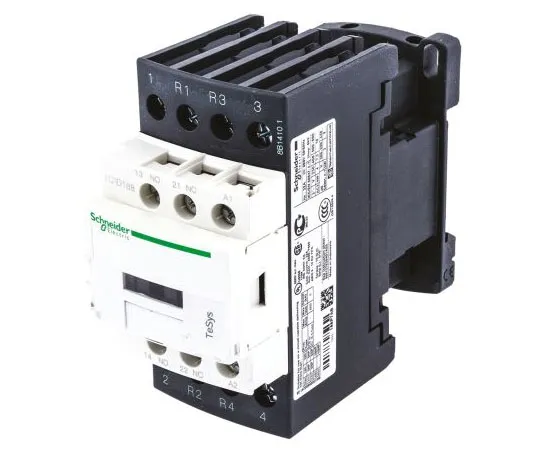 63-7554-78 Schneider Electric 4 Pole Contactor, 18 A, 230 V ac Coil, TeSys D, 2NO/2NC LC1D188P7