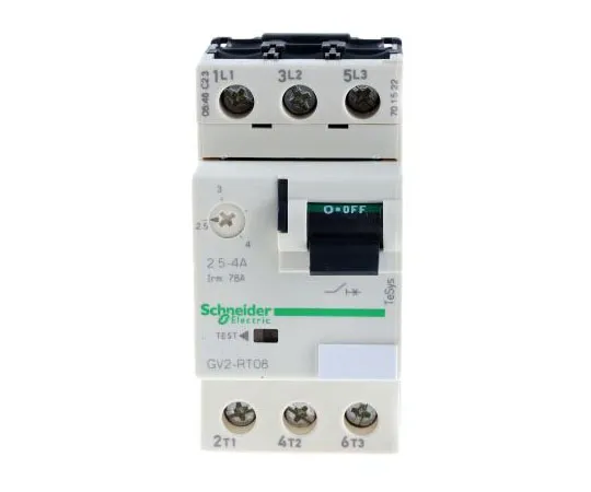 63-7630-85 Schneider Electric TeSys 690 V Motor Protection Circuit Breaker, 3P Channels, 2.5 → 4 A GV2RT08