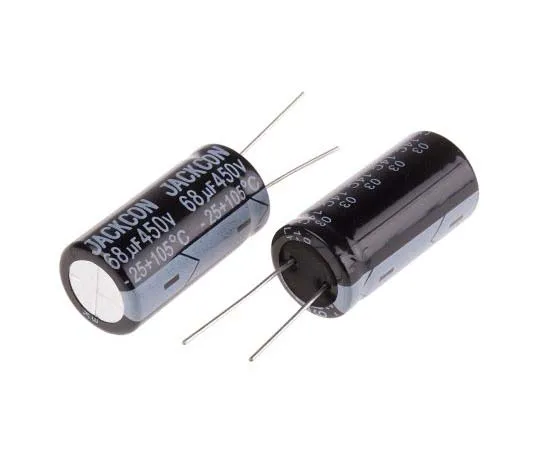 63-7738-51 RS PRO 68μF 450V dc Aluminium Electrolytic Capacitor, Through Hole 18 (Dia.) x 36mm +105°C 18mm 7.5mm 36mm 170-1325