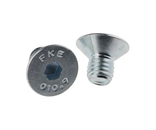 63-7577-36 RS PRO M8 x 12mm Hex Socket Countersunk Screw Bright Zinc Plated Steel 483-9919