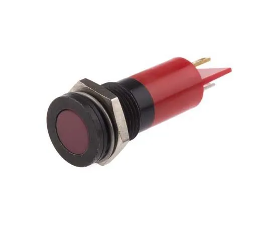 63-7717-78 RS PRO Red Indicator, 220 V ac, 14mm Mounting Hole Size, Solder Tab Termination, IP67 703-8901