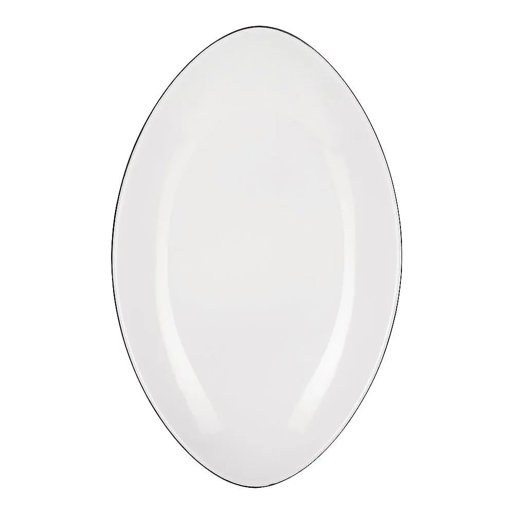 63-5718-36 Echinox Oval Plate 35 cm White RRB5204