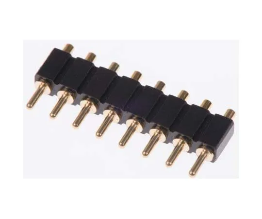63-7713-70 Preci-Dip 2.54mm 8-Way Spring Loaded Connector, -Row Male, Through Hole, 811-S1-008-10-014101 811-S1-008-10-014101