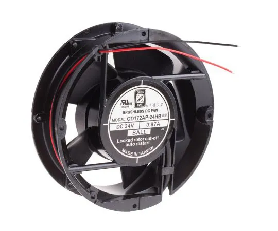 63-7641-57 RS PRO Axial Fan, 172 x 51mm, 235cfm, 23.28W, 24 V dc 619-6674