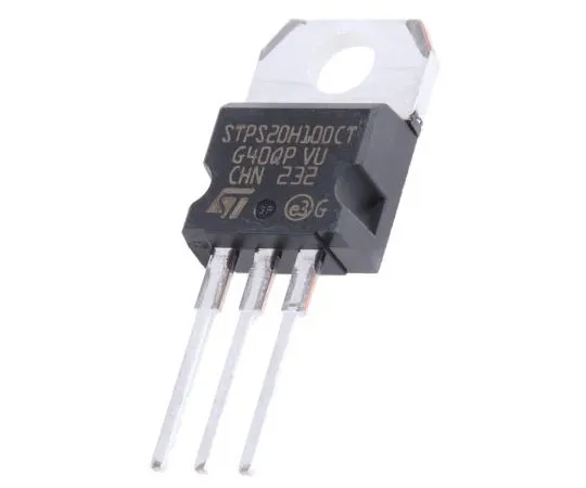 63-7580-23 STMicroelectronics 100V 20A, Dual Schottky Diode, 3-Pin TO-220AB STPS20H100CT STPS20H100CT