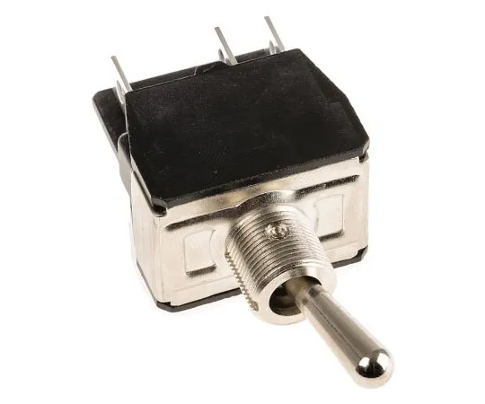 63-7605-21 APEM Double Pole Double Throw (DPDT) Toggle Switch, Latching, Panel Mount Y22CP