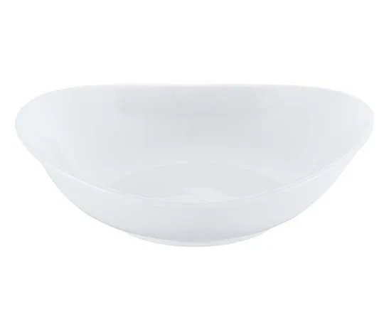 63-7195-06 Porcelain Chinese/Western Dishes White Oval Ball 24 cm 8179650
