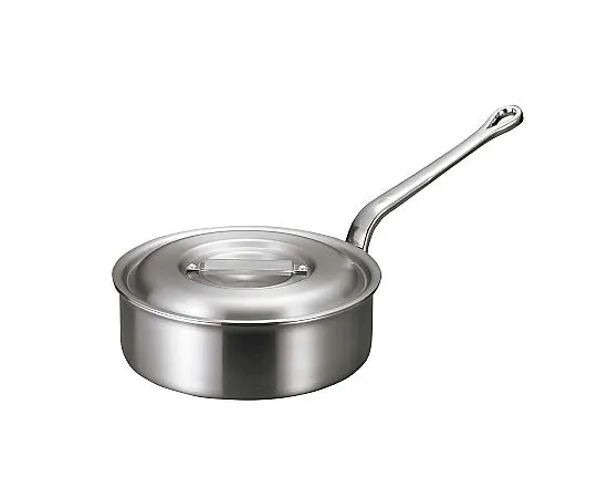69-5180-07 Aluminum Barix Shallow Single-Hand Pot (Polished Finish) 21 cm 4978601