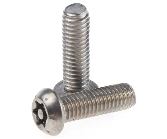 63-7642-43 Plain Button Stainless Steel Tamper Proof Security Screw, M6 x 20mm 621-2710