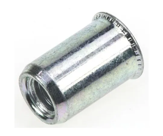 63-7645-73 POP Galvanised, M6 Steel Threaded Insert, 10.5mm diameter 9.6mm Depth 14.8mm PSZROX-0625-500
