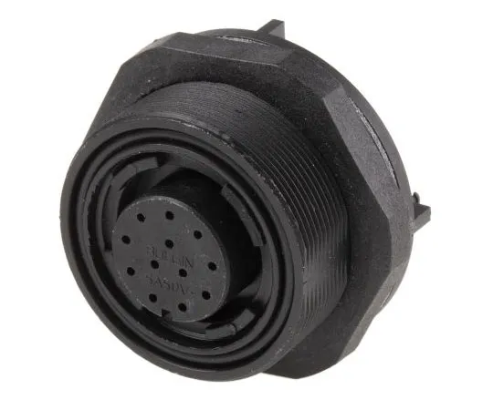 63-7587-50 Bulgin Standard Buccaneer Series Panel Mount Connector, 12 contacts Plug PX0707/S/12