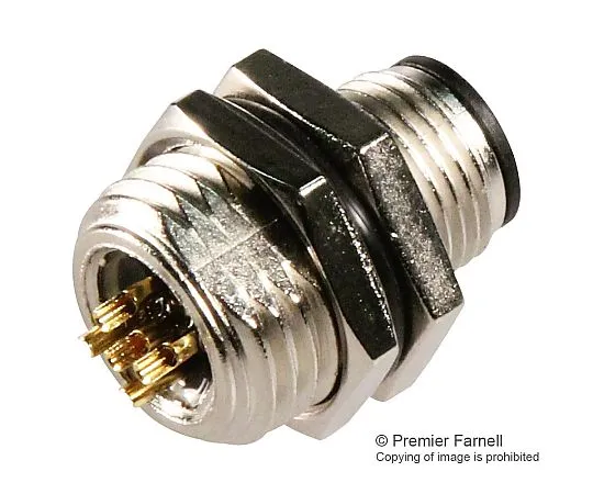 65-1660-06 Sensor Connector M 12 Plug 5 POS 1838893-3