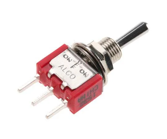 63-7735-85 TE Connectivity Single Pole Double Throw (SPDT) Toggle Switch, On-Off-On, PCB 1-1825137-6