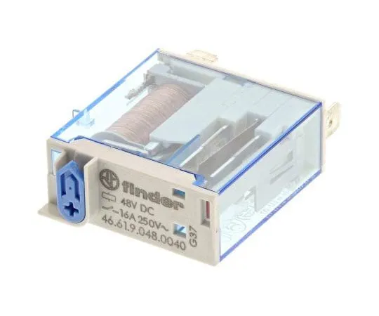 63-7597-17 Finder46 Series SPDT Non-Latching Relay Plug In, 48V dc Coil, 25A 46.61.9.048.0040