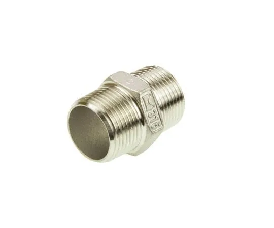 63-7591-91 RS PRO Stainless Steel Hexagon Hexagon Nipple 3/4in R(T) Male x 3/4in R(T) Male 1.71in 499-3057