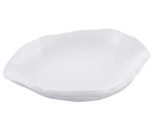 63-7196-61 Japanese tableware collection white glaze wooden leaf small plate 8181490