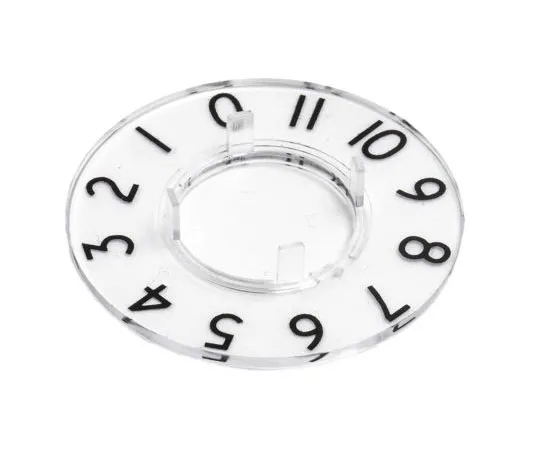 63-7564-88 RS Potentiometer Dial, Clear, 17mm Shaft, For Use With Collet Knob 468-0701