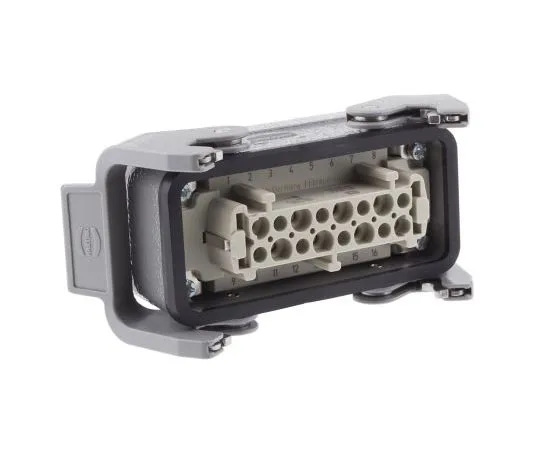 63-7584-22 Han E Series 16 Way Female 16A Connector Kit, includes Hood, Insert 09330162701+19300161731
