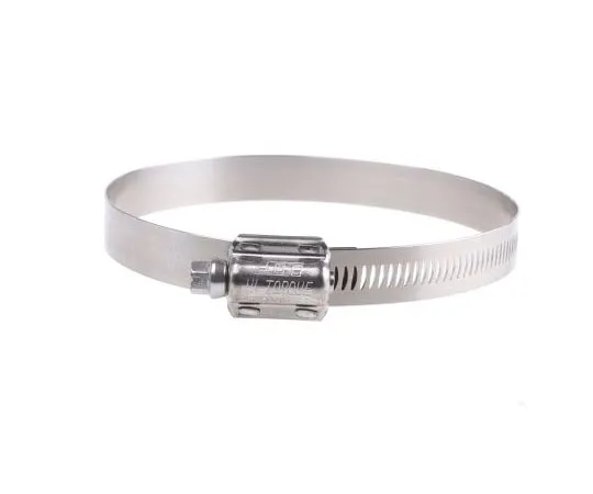 63-7586-96 HI-TORQUE Stainless Steel Slotted Hex Worm Drive, 16mm Band Width, 90mm - 120mm Inside Diameter HTM120P