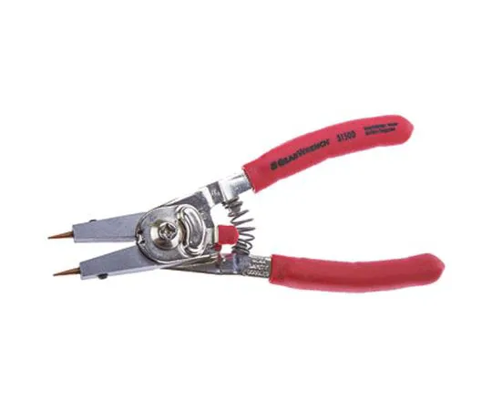 63-7623-63 RS Tough Steel Circlip Pliers With Straight Tip, Range 6.4 → 25.4 mm 541-7267