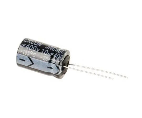 63-7738-29 RS PRO 10μF 400V dc Aluminium Electrolytic Capacitor, Through Hole 13 (Dia.) x 21mm +105°C 13mm 5mm 21mm 170-1313