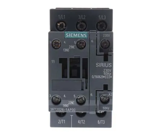 63-7721-72 Siemens 3 Pole Contactor, 25 A, 230 V ac Coil, SIRIUS Innovation, 3NO, 11 kW 3RT2026-1AP00