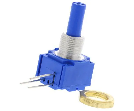 63-7609-83 Bourns 1 Gang Rotary Cermet Potentiometer with a 6 mm Dia. Shaft, 1kΩ, ±10%, 2W, Linear 93R1A-R22-A10L 93R1A-R22-A10L