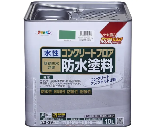 67-7120-96 Water-Based Concrete Floor Waterproof Paint 10 L Light Green