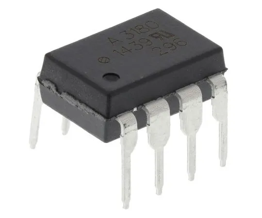 63-7628-48 Broadcom, HCPL-3180-000E DC Input Transistor Output Optocoupler, Through Hole, 8-Pin DIP HCPL-3180-000E