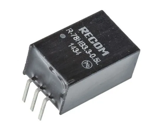 63-7671-69 Recom Switching Regulator, 9 → 72V dc Input, 3.3V dc Output, 500mA R-78HB3.3-0.5L