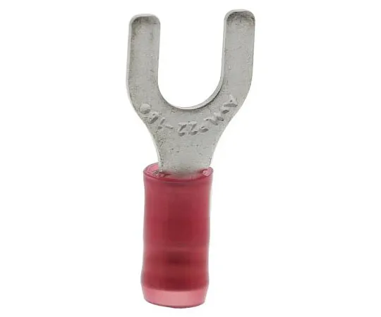 63-7557-34 TE Connectivity PIDG Series Insulated Crimp Spade Connector, 0.26mm² to 1.65mm², 22AWG to 16AWG, M5 Stud Size Nylon, Red 32051