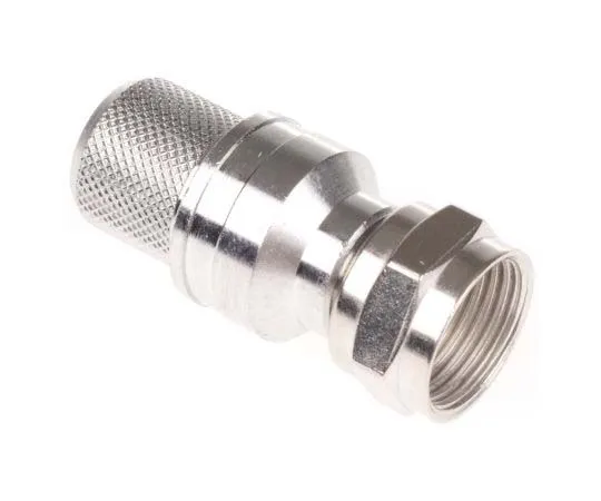 63-7742-25　Telegartner Straight Cable Mount Mount 75Ω F Plug, Plug, Crimp Termination, 0 → 3GHz, 1.6/7.3 Cable　J01600A0007