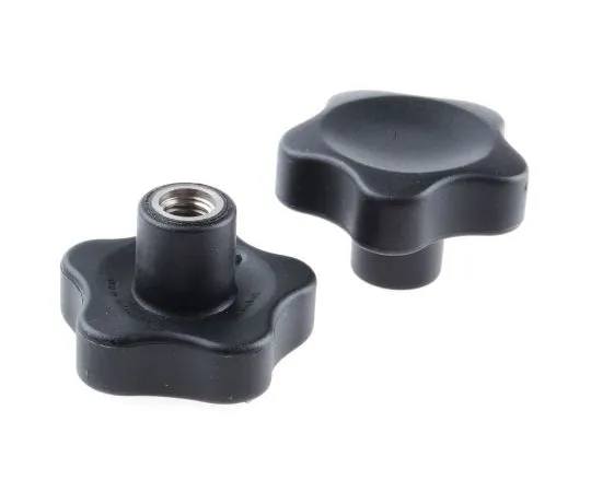 63-7550-81 Elesa Black Polymer Knob 166476, M10 x 17 166476