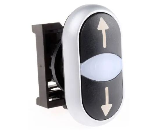63-7641-95 Eaton M22 Series, Black Push Button Head, Momentary, 22mm Cutout 70011235 & M22-DDL-S-X7/X7+M22-A