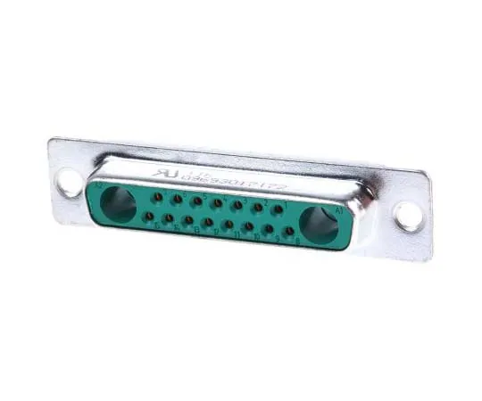 63-7702-17 Harting Panel Mount, 17 Pin D-sub Connector Socket, Shell Size B Mixed Contact D-Sub 9693017172
