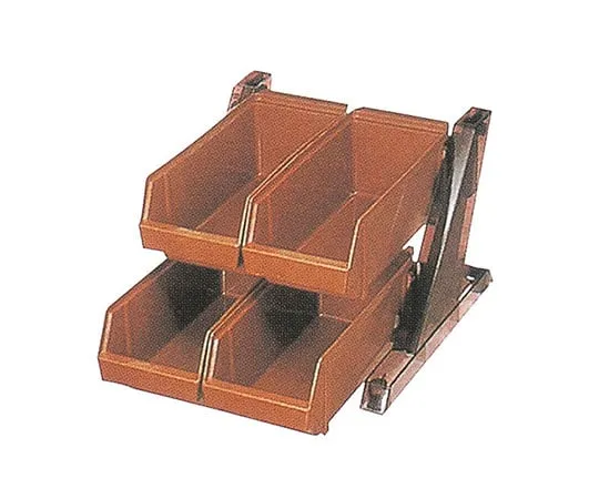 63-1725-19 Organizer 2 rows 1 column Brown 094002