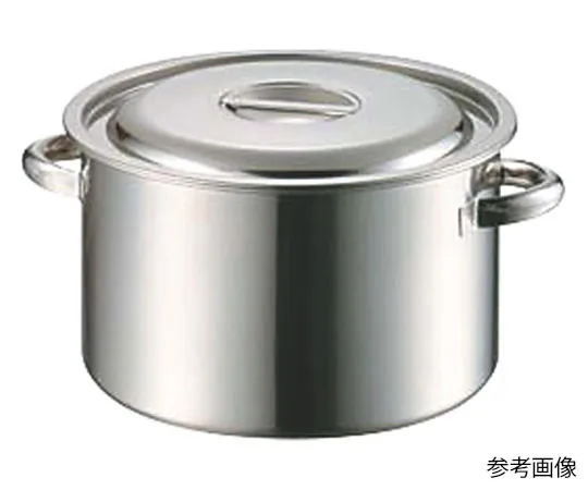62-8161-66 AG 18-8 Half Stock Pot 27 cm (10.0 L) 015159