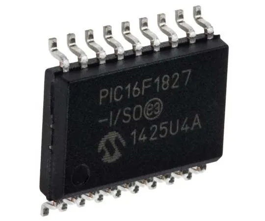 63-7706-68 Microchip PIC16F1827-I/SO, 8bit PIC Microcontroller, 32MHz, 256 B, 4K x 14 words Flash, 18-Pin SOIC PIC16F1827-I/SO