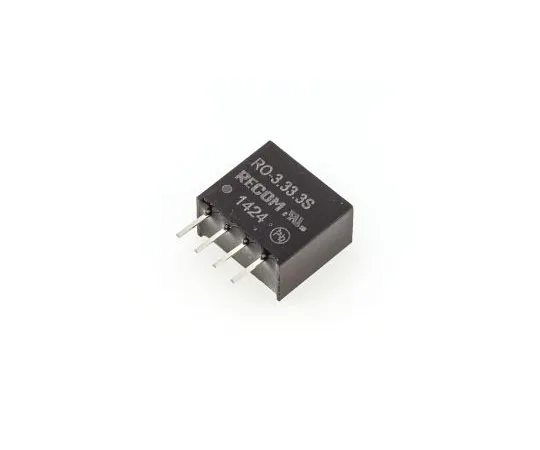 63-7673-06　Recom RO 1W Isolated DC-DC Converter Through Hole, Voltage in 2.97 → 3.63 V dc, Voltage out 3.3V dc　RO-3.33.3S