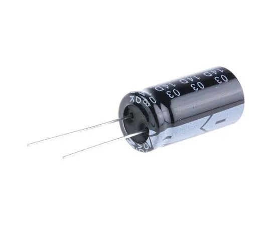 63-7737-26 RS PRO 2200μF 35V dc Aluminium Electrolytic Capacitor, Through Hole 13 (Dia.) x 26mm +105°C 13mm 5mm 26mm 170-1235