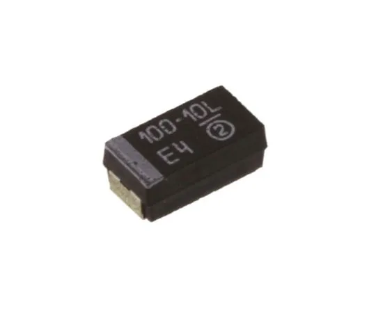 63-7690-63 Vishay Tantalum Capacitor 100μF 10V dc MnO2 Solid ±10% Tolerance TR3 Series TR3C107K010C0100
