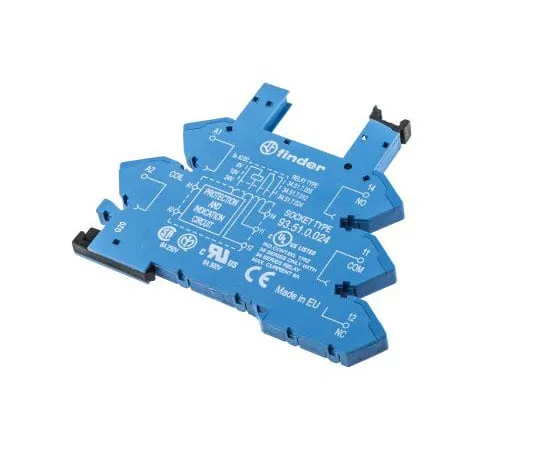 63-7660-28 Finder 5 Pin Relay Socket, 250V ac for *** with 34.51 93.51.0.024