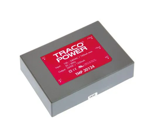 63-7654-64 TRACOPOWER 30W 1 Output Embedded Switch Mode Power Supply SMPS, 1.25A, 24V dc Encapsulated TMP 30124