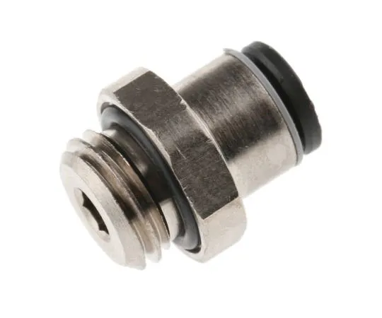 63-7584-58 Legris Pneumatic Straight Threaded-to-Tube Adapter, M12 x 1.5 Male, Push In 6 mm 3101 06 67