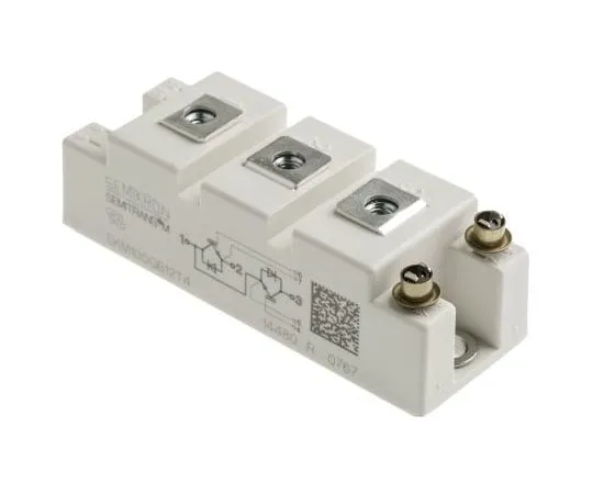 63-7694-09 Semikron SKM100GB12T4 , SEMITRANS2 , N-Channel Dual Half Bridge IGBT Module, 160 A max, 1200 V, Panel Mount SKM100GB12T4