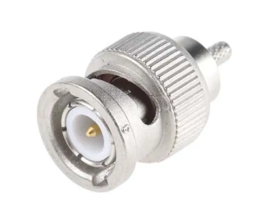 63-7741-65 Telegartner Straight 50Ω Cable Mount BNC Connector, Plug, Nickel, Crimp Termination, RG316/U J01000A0042