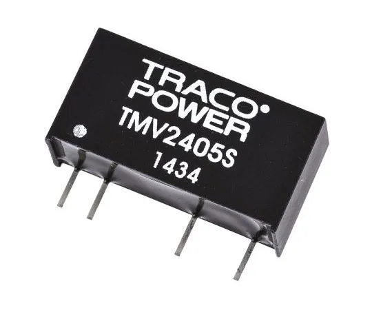 63-7658-35 TRACOPOWER TMV 1W Isolated DC-DC Converter Through Hole, Voltage in 21.6 → 26.4 V dc, Voltage out 5V dc TMV 2405S