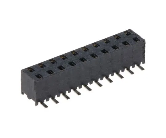 63-7596-07 Samtec MMS Series 2mm Pitch 20 Way 2 Row Straight PCB Socket, Surface Mount, Solder Termination MMS-110-02-L-DV
